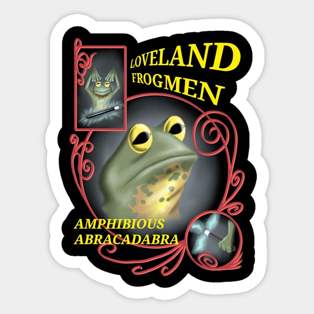 Loveland Frogmen Sticker by PulpAfflictionArt79